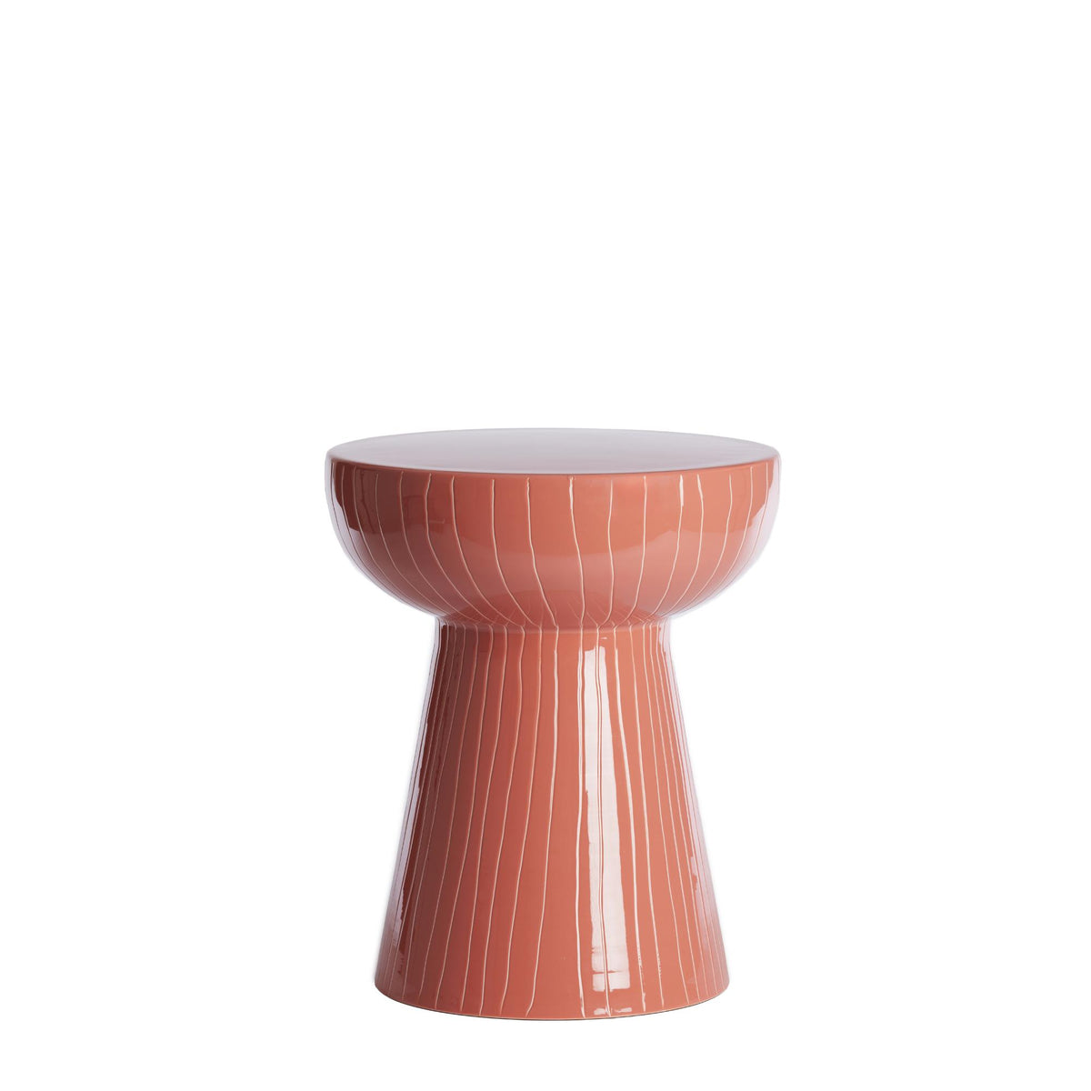 Light & Living bijzettafel Nunoa - rood - Ø35cm