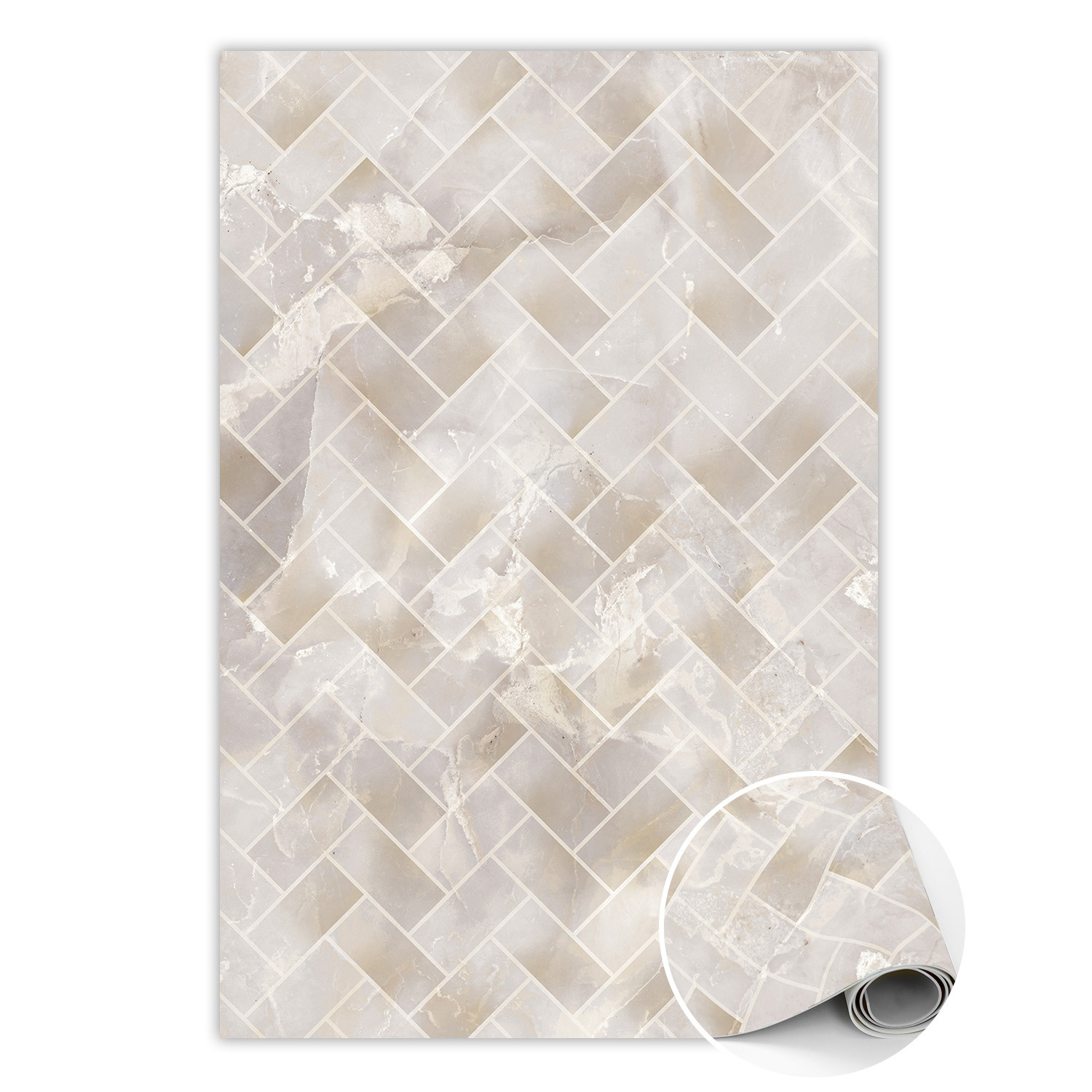 Modny dywan winylowy Marmurowe panele 60 x 90 cm