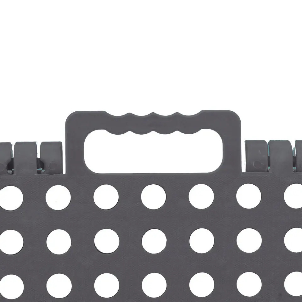 5Five Keukenkruk/opstapje - opvouwbaar - grijs - kunststof - 39cm