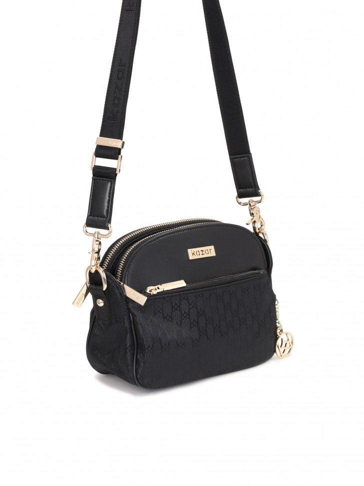 Ladies' black messenger bag