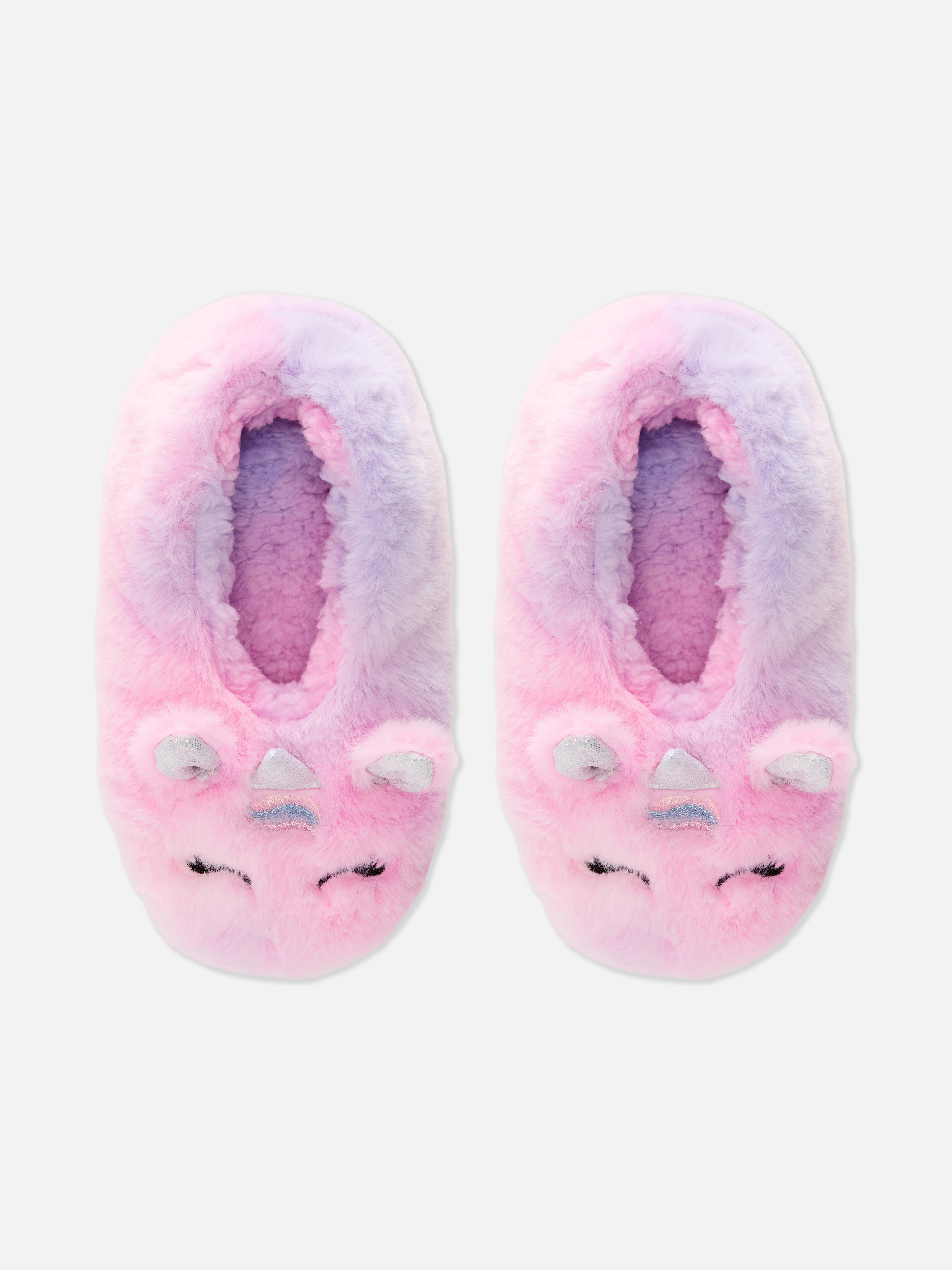 Unicorn Footie Slippers