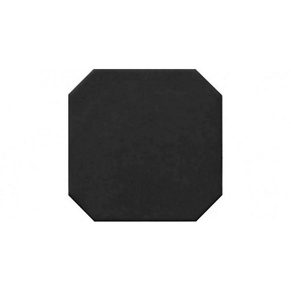 Carrelage sol / mur octogonal uni noir mate 20x20 cm OCTAGON NEGRO MATE