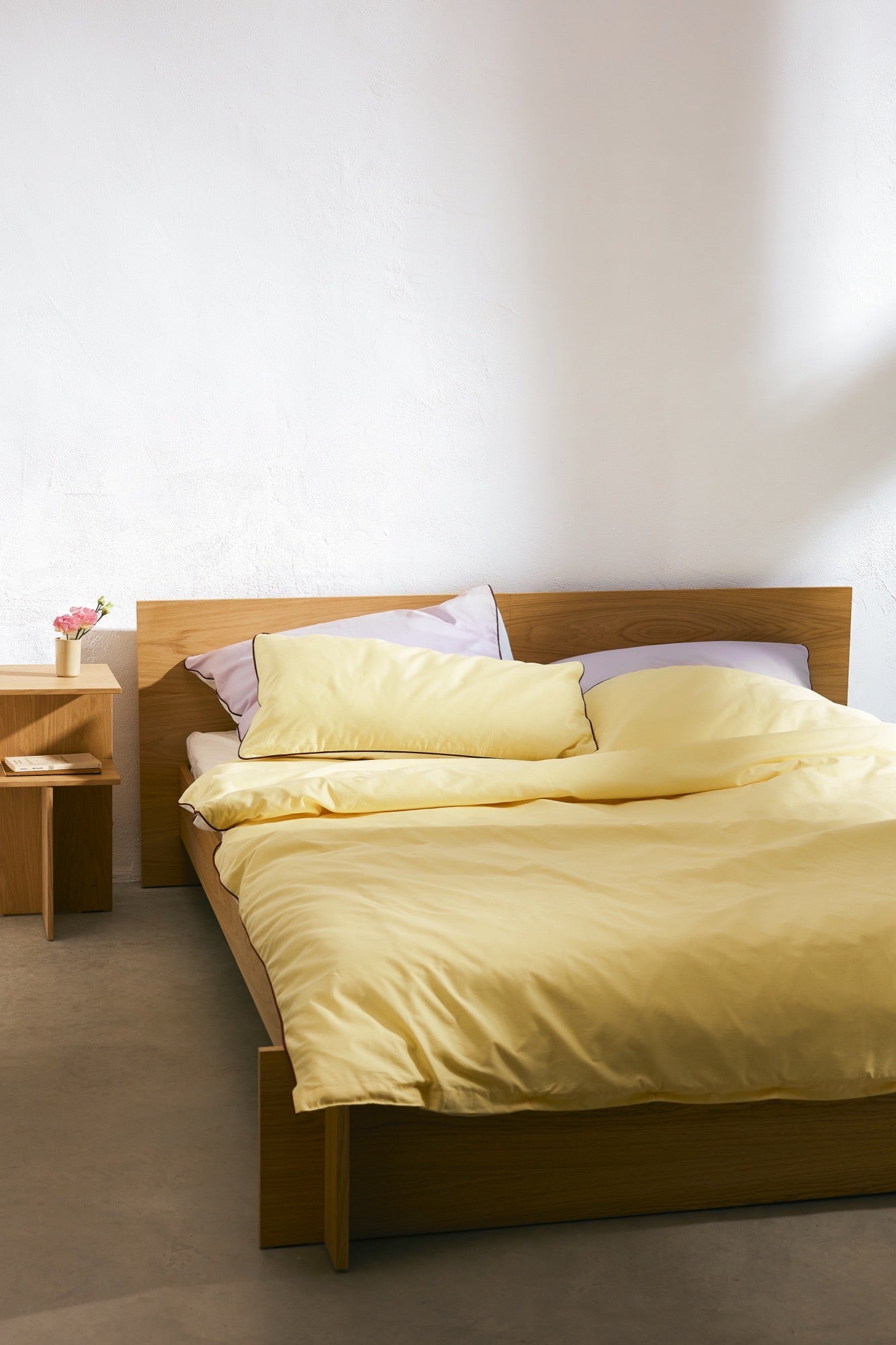 noo.ma OBA Dekbedovertrek - 220x240 cm - Sunny Yellow