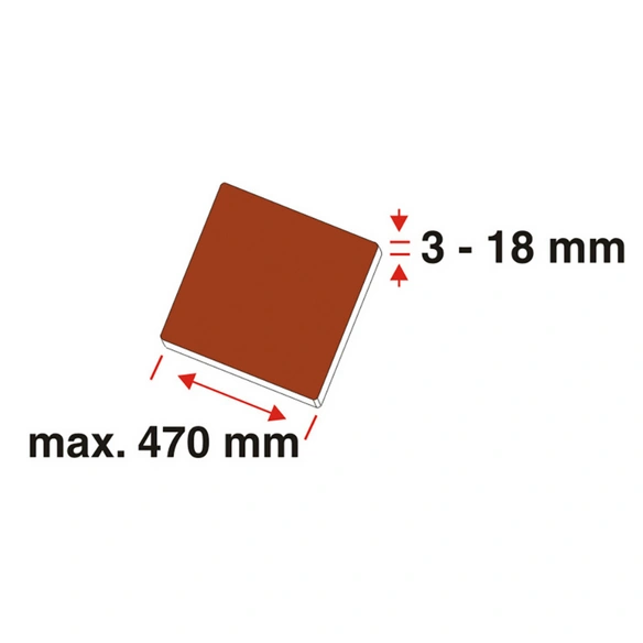 Fliesenschneider, rot/silberfarben/schwarz, Stahl