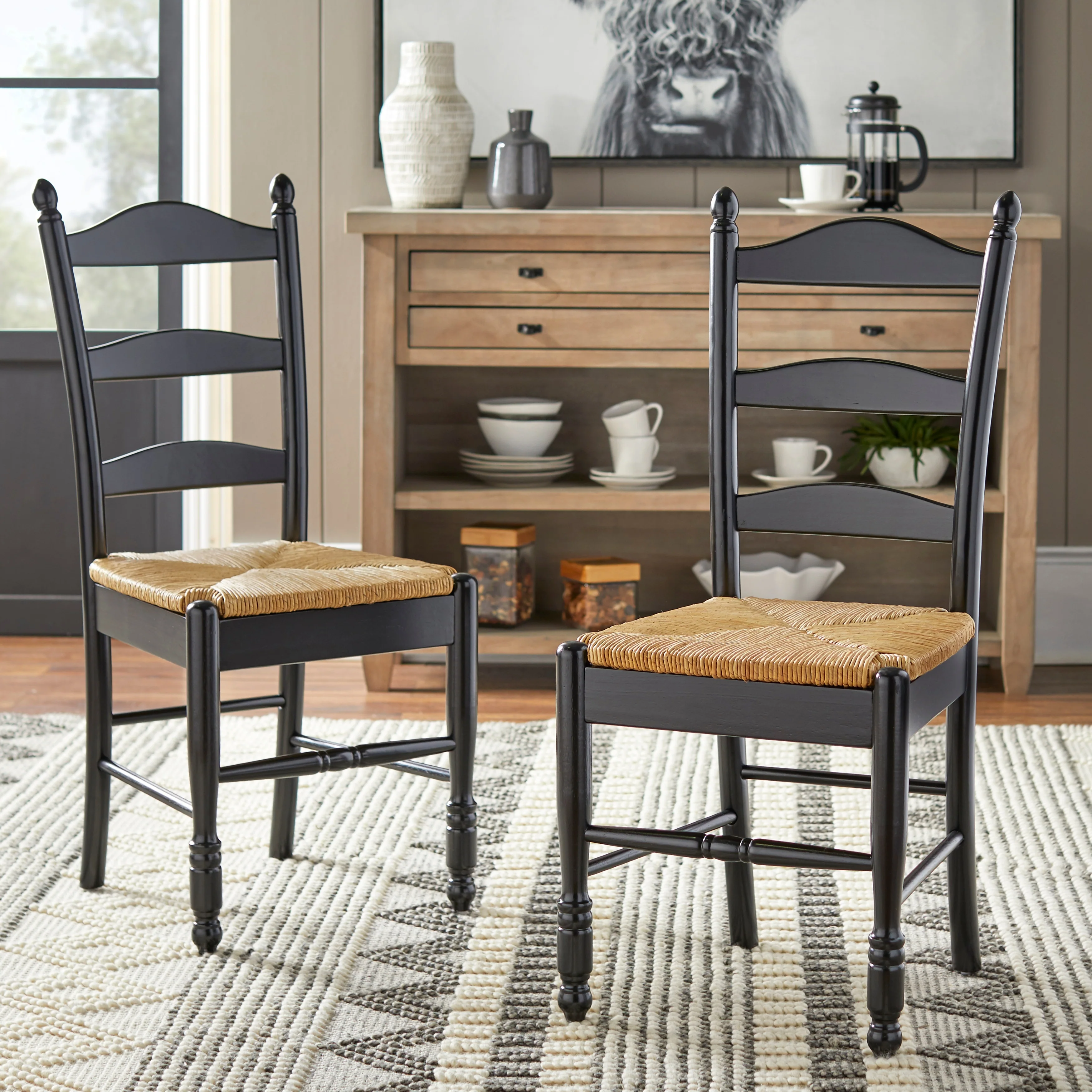 Simple Living Jessie Ladder back dining chair (Set of 2)