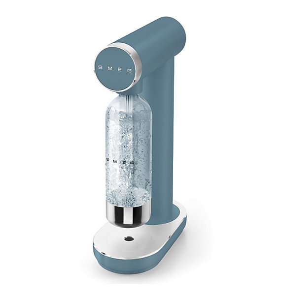 Machine à gazéifier l'eau   1 bouteille bleu orage mat Smeg SKC01SBM collezione