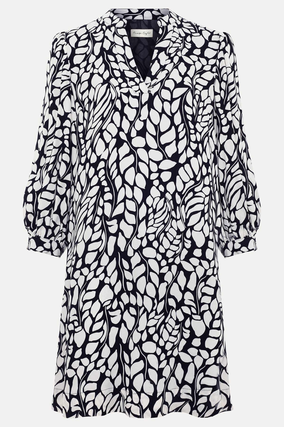 Phase Eight Milicia V-Neck Printed Mini Tunic Dress