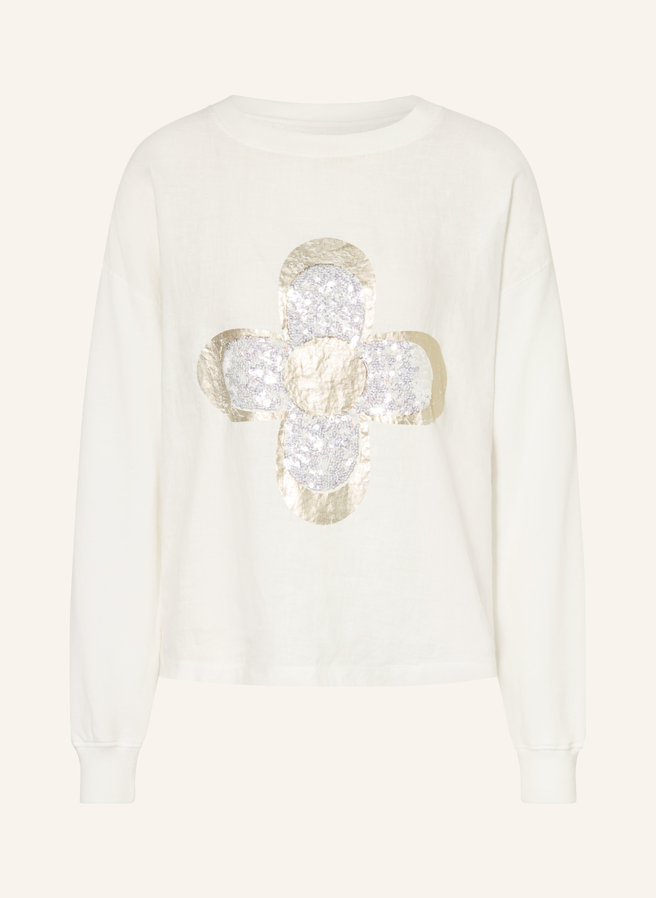 Grace Sweatshirt mit Leinen und Pailletten