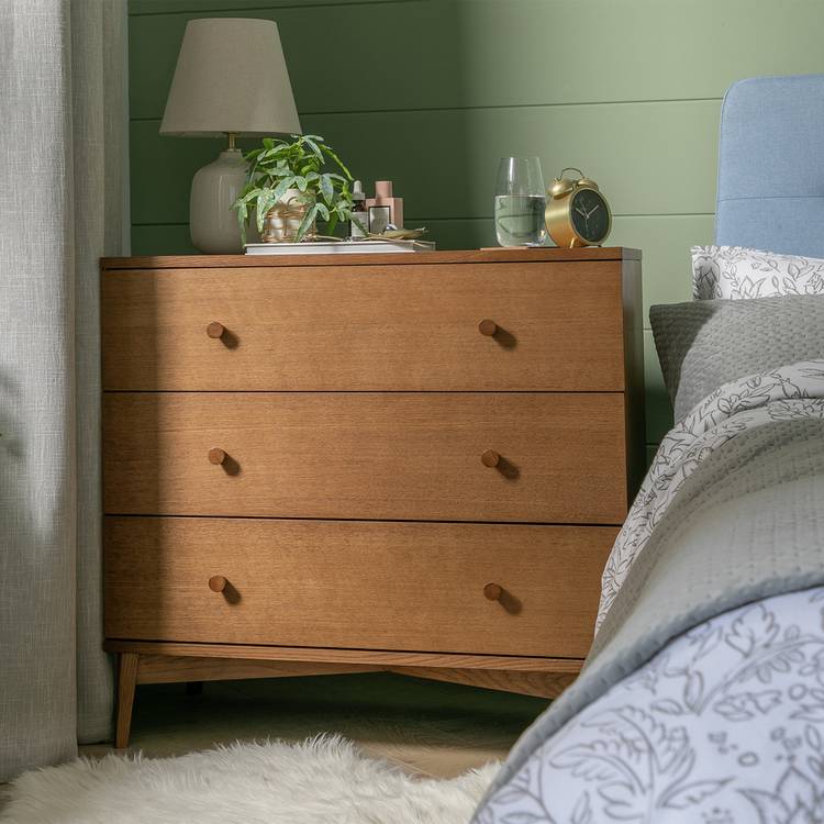 Habitat Kirk Oak 3 Drawer Chest - Natural