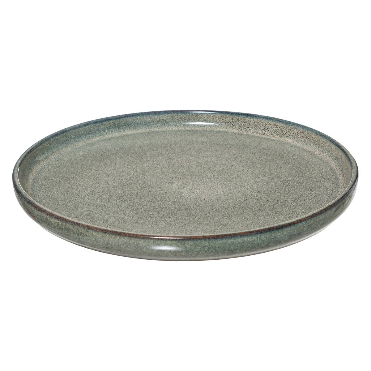 "Terre Inconnue" Dessert Plate D.21 cm, Green