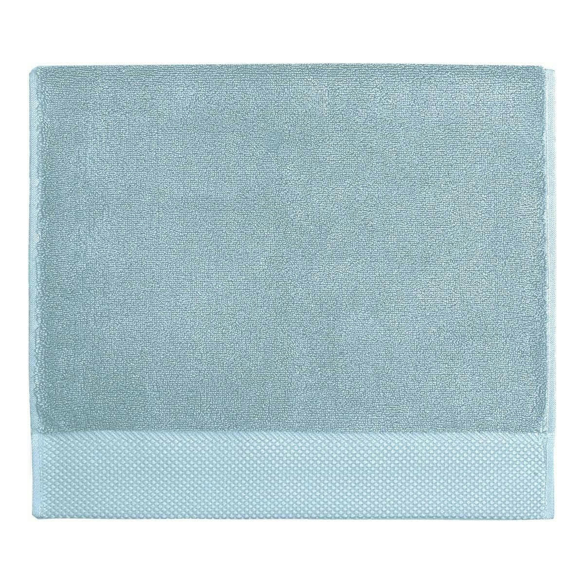 SENSOFT - 3 grandes serviettes d'invité zéro twist 560g bleu arctic 40x60 cm