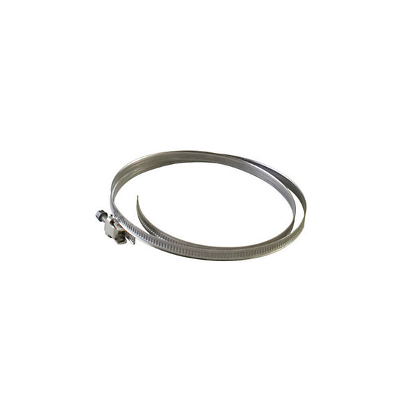 Lot de 10 colliers plats de serrage - fixation inox pour gaines de ventilation - Diamètre (mm) 60 à 215