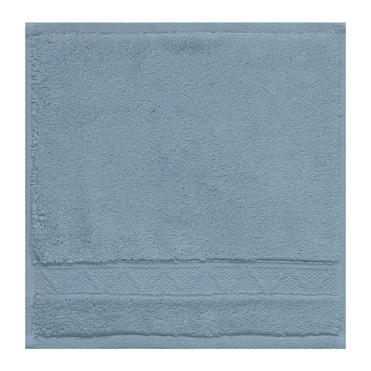 CARESSE - Carré visage en coton glacier 30 x 30