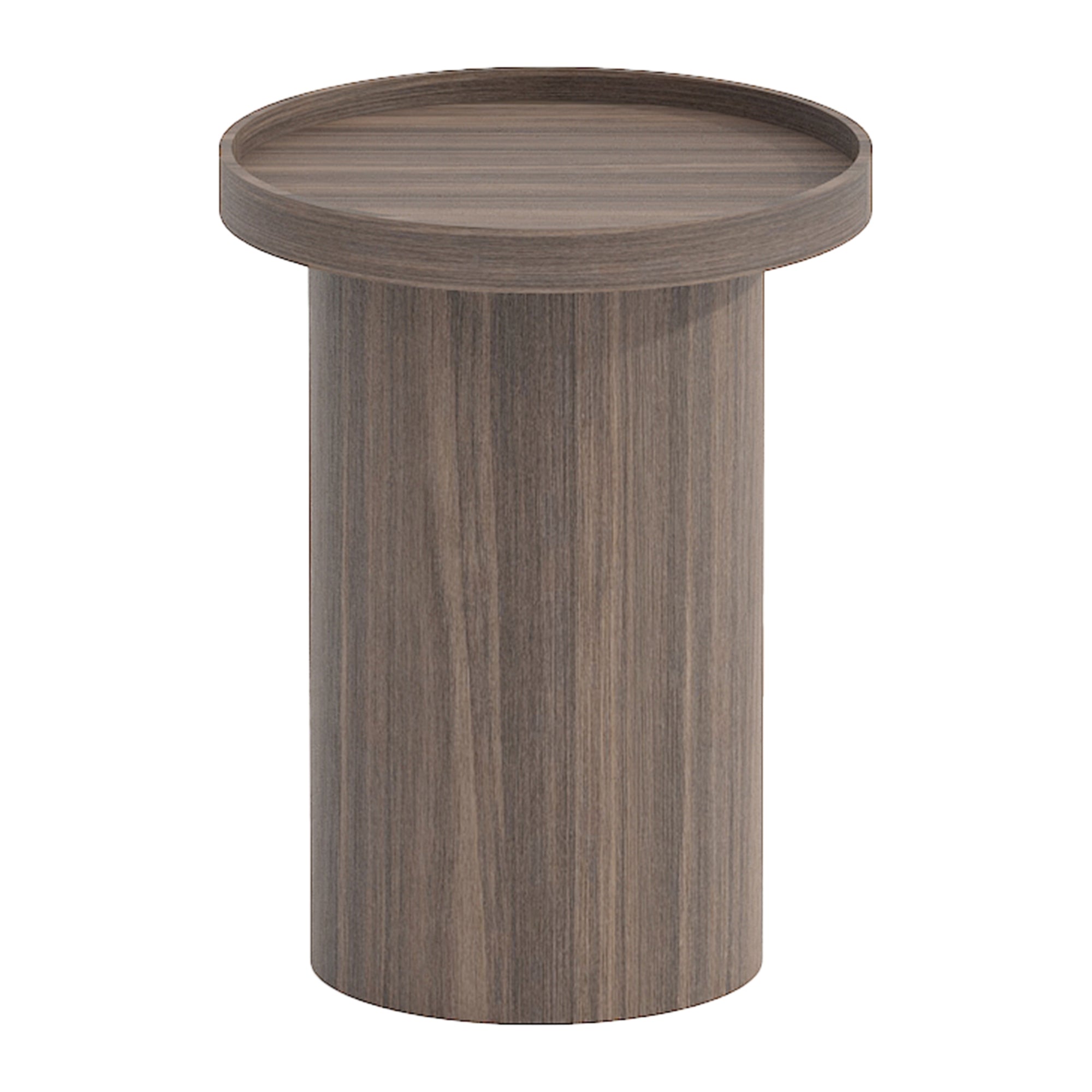 by fonQ Brik Bijzettafel Ø 40 cm - Walnoot