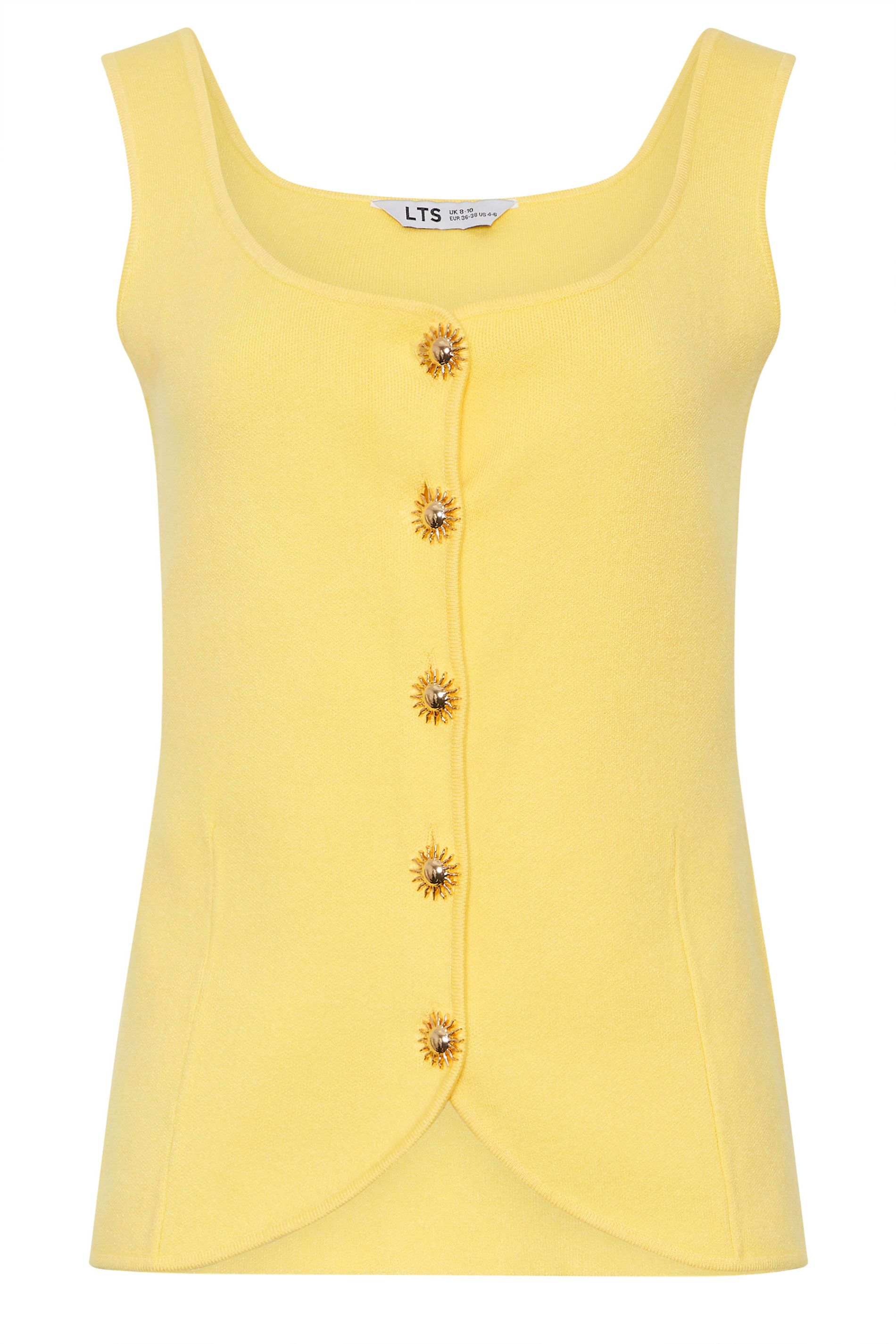 Long Tall Sally Tall Button Knitted Vest Top