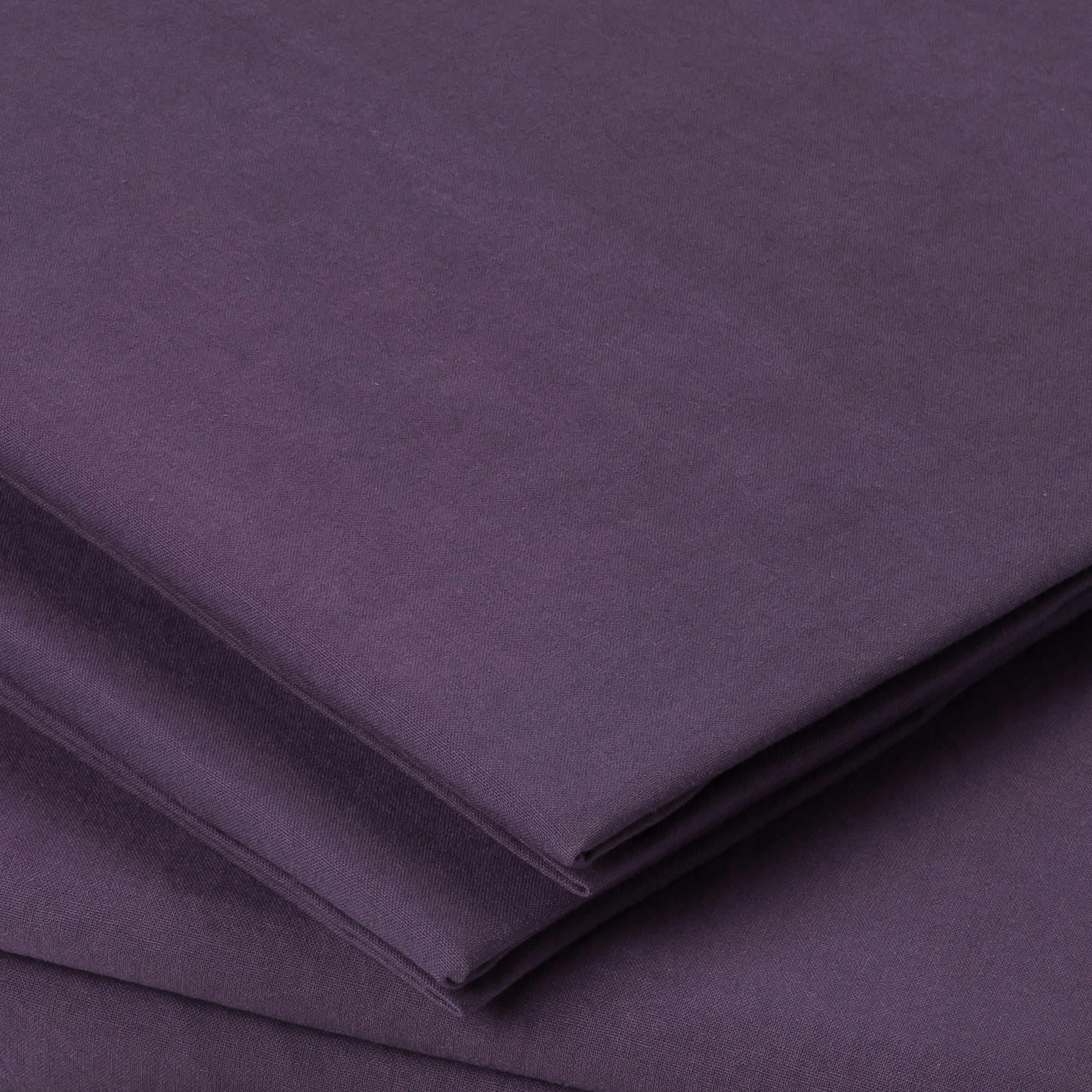 - Taie d'oreiller en coton lavé violet parme 50x70 cm