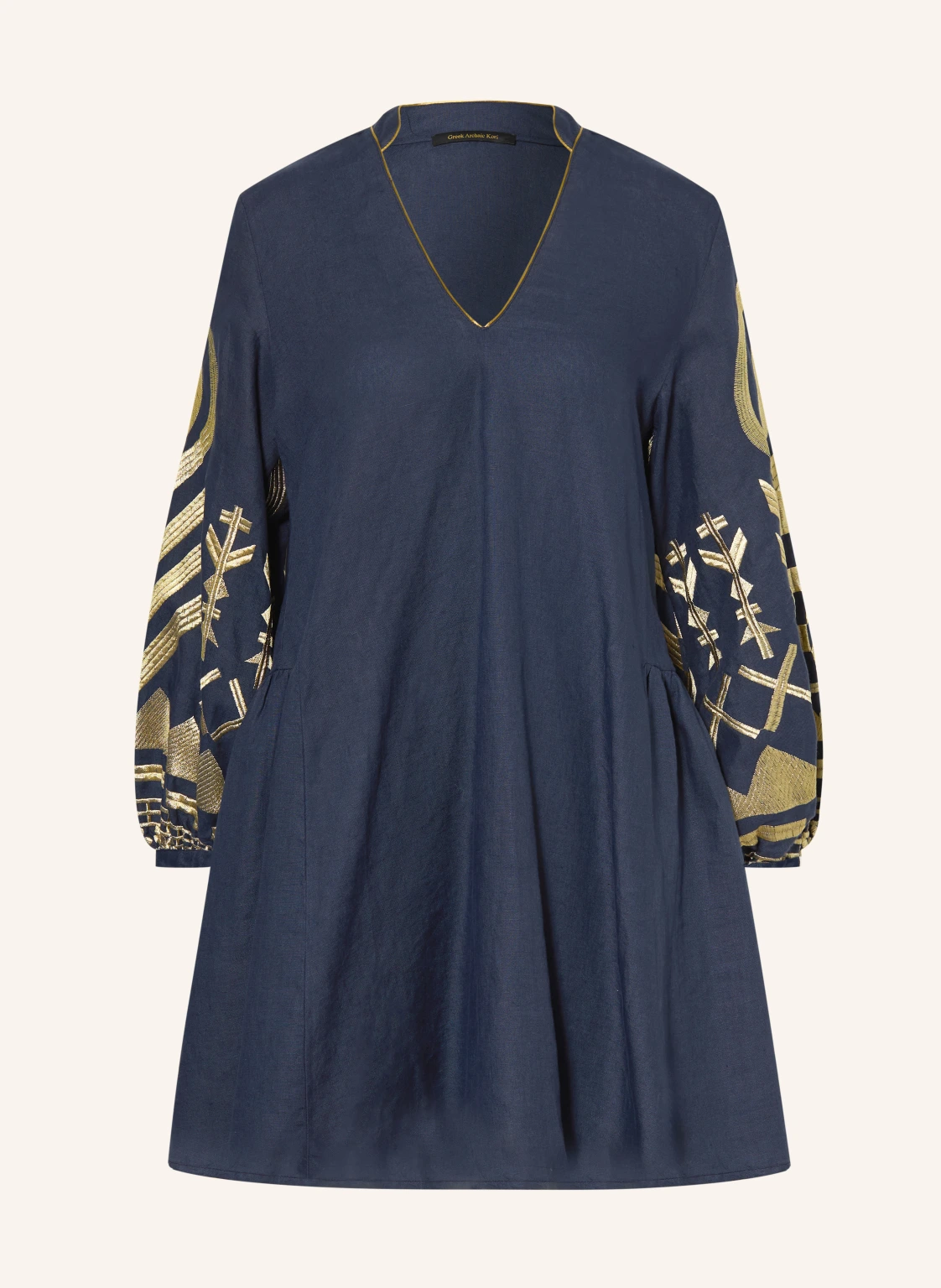 Greek Archaic Kori Strandkleid FEATHER aus Leinen