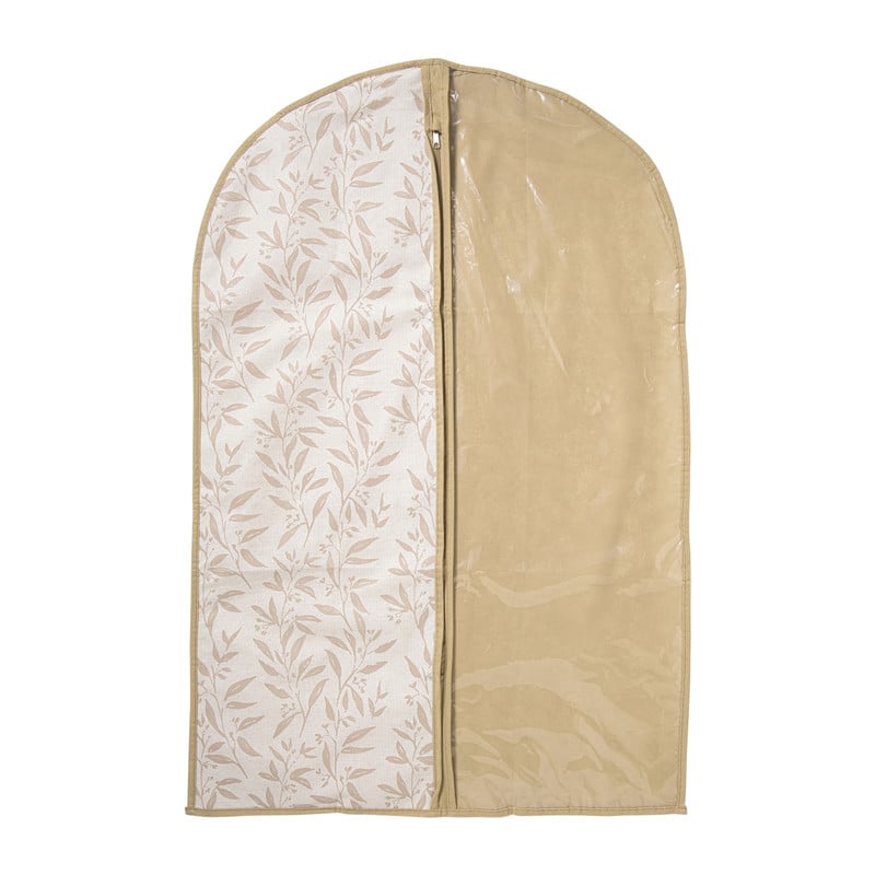 Kledinghoes leafs - bruin/beige - 90x60x15 cm