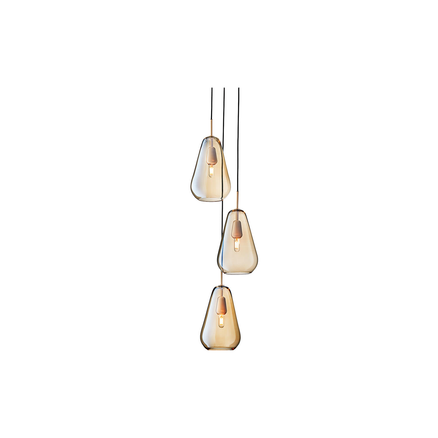 Anoli 3 Pendant, nordic gold/gold