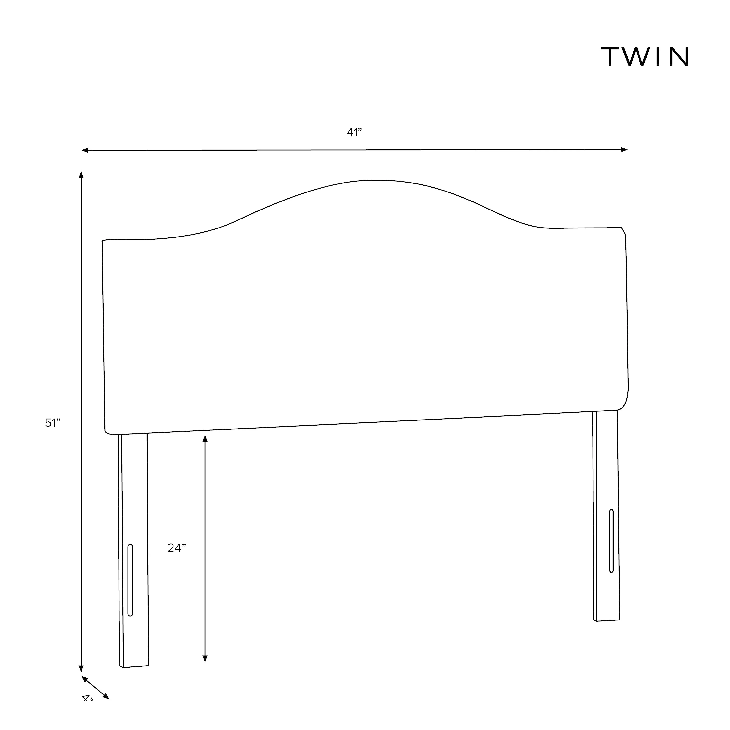 Skyline Furniture Linen Talc Nail Button Headboard