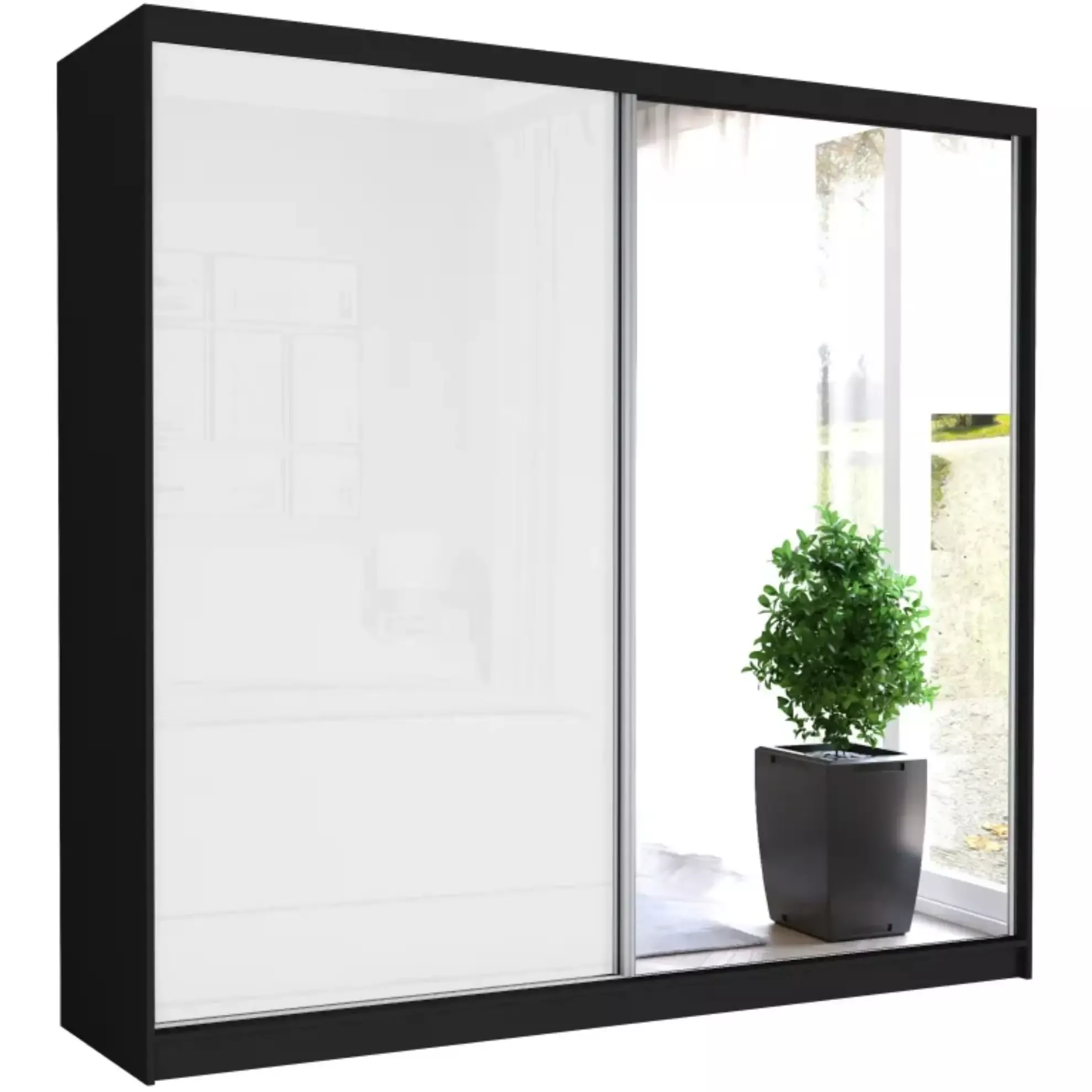 Szafa LIMA 230 2D1L BL/WH