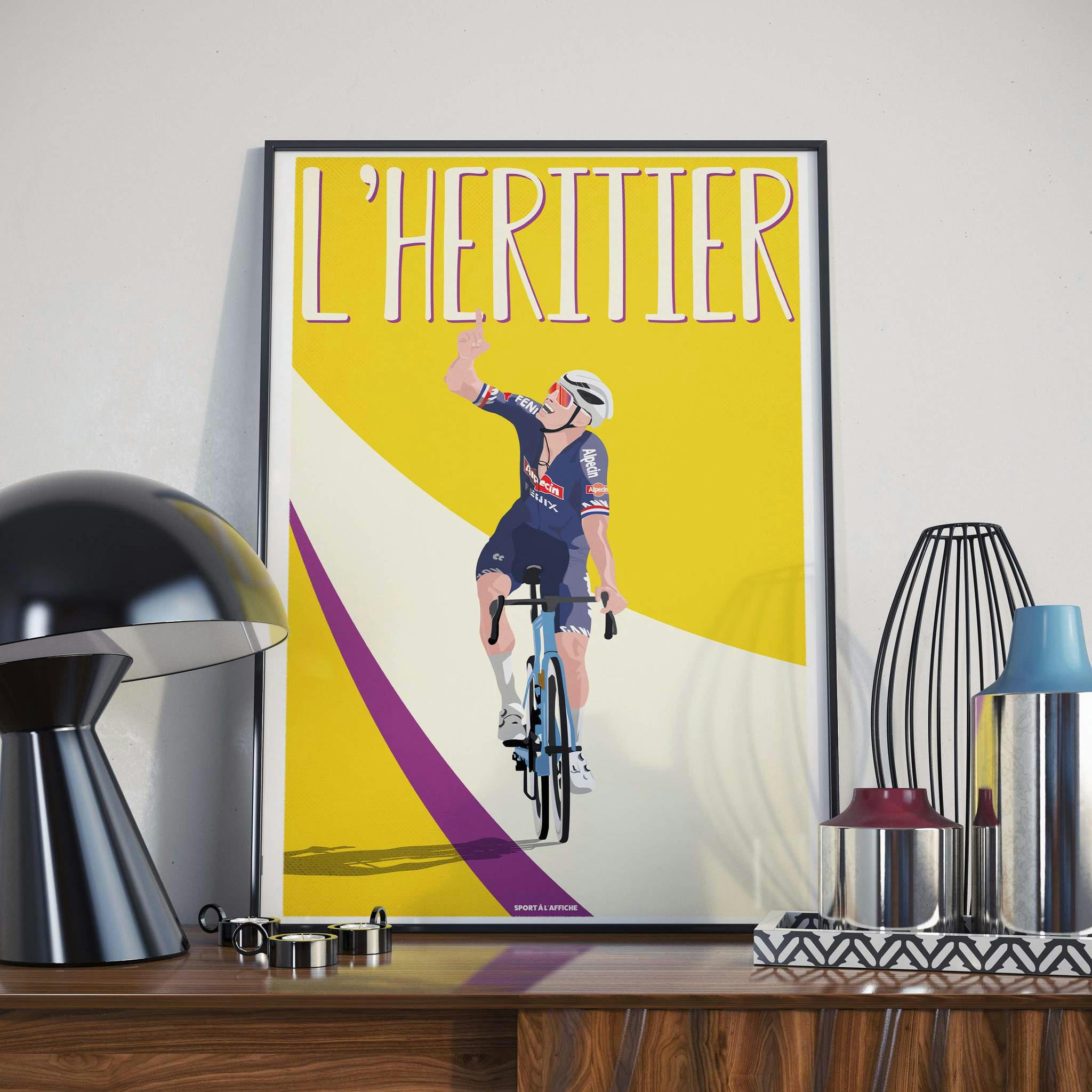 CYCLISME - Affiche Cyclisme - Van der Poel 40 x 60 cm