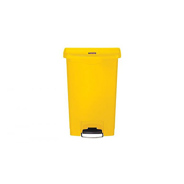 Collecteur déchets à pédale Slim Jim 50 litres - Jaune