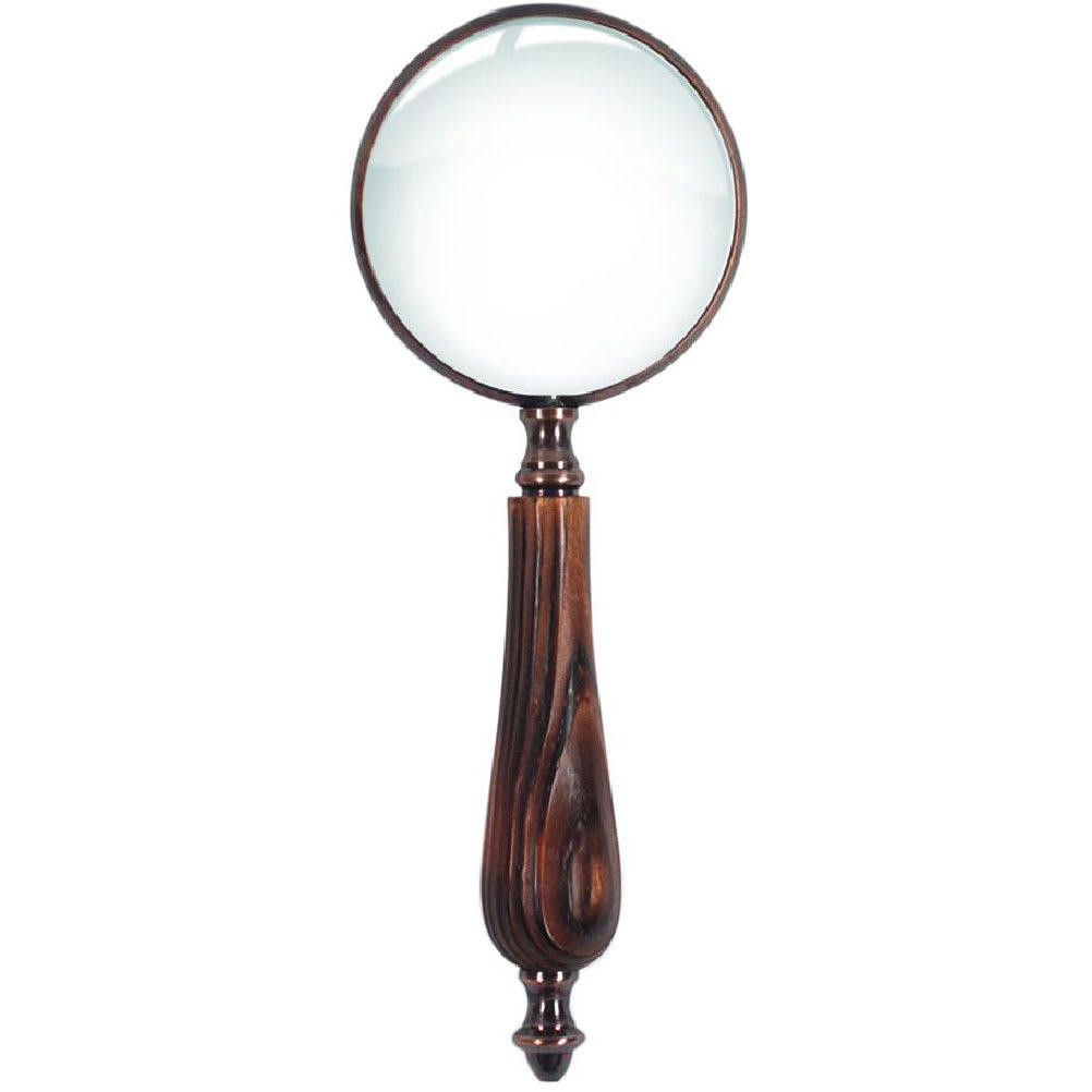 BOIS - Loupe décorative avec manche en bois