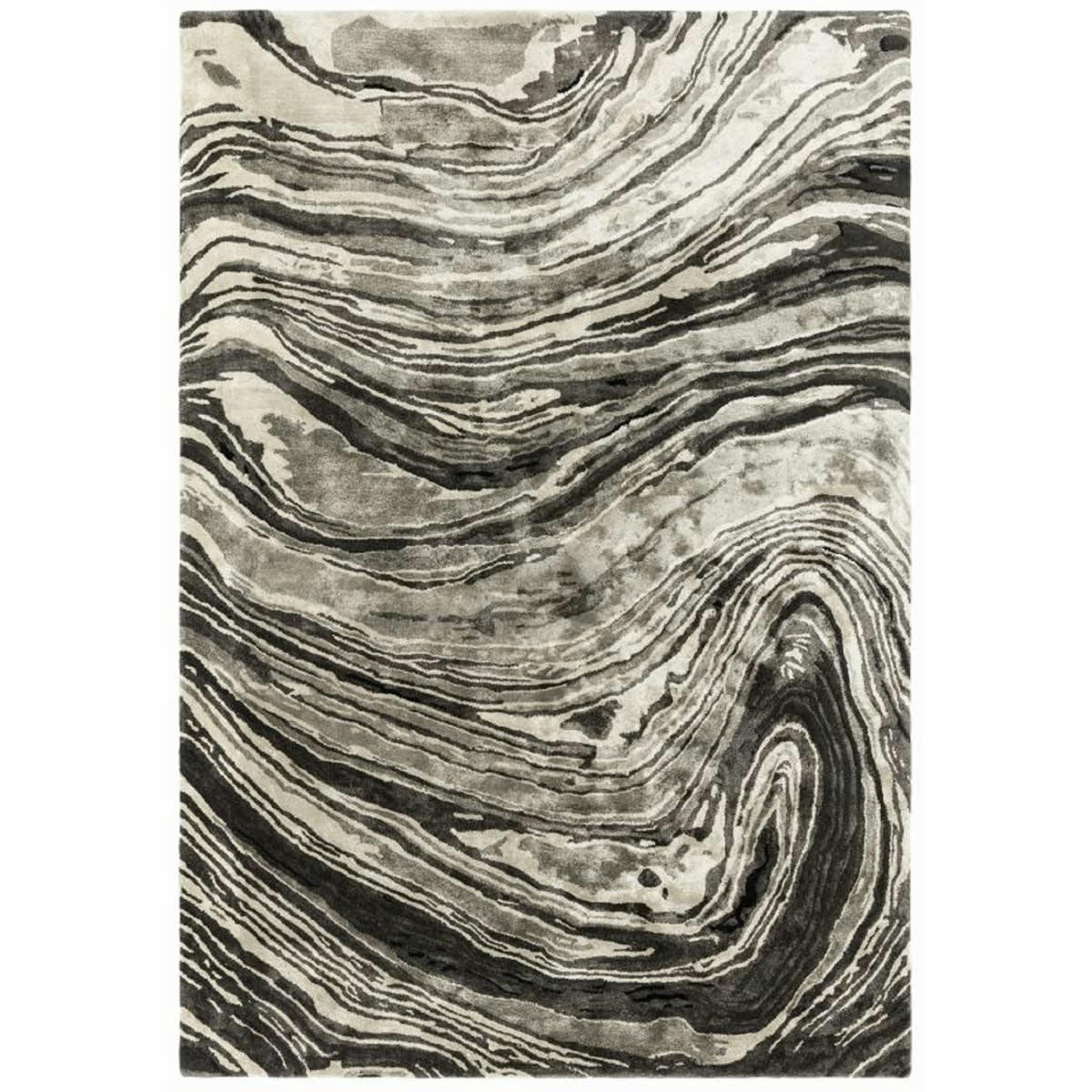 TOSCANIA - Tapis de salon en viscose marron 240x340 cm