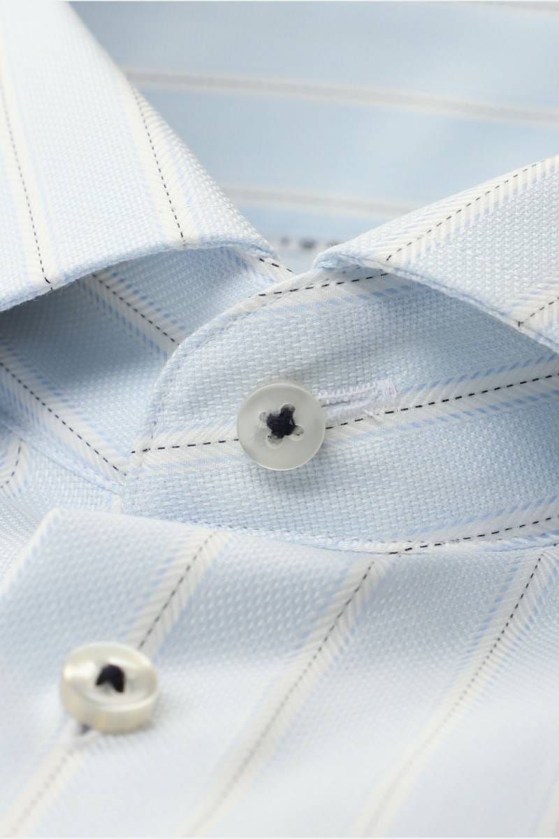 ETERNA 1863 Modern Fit Hemd himmelblau, Gestreift