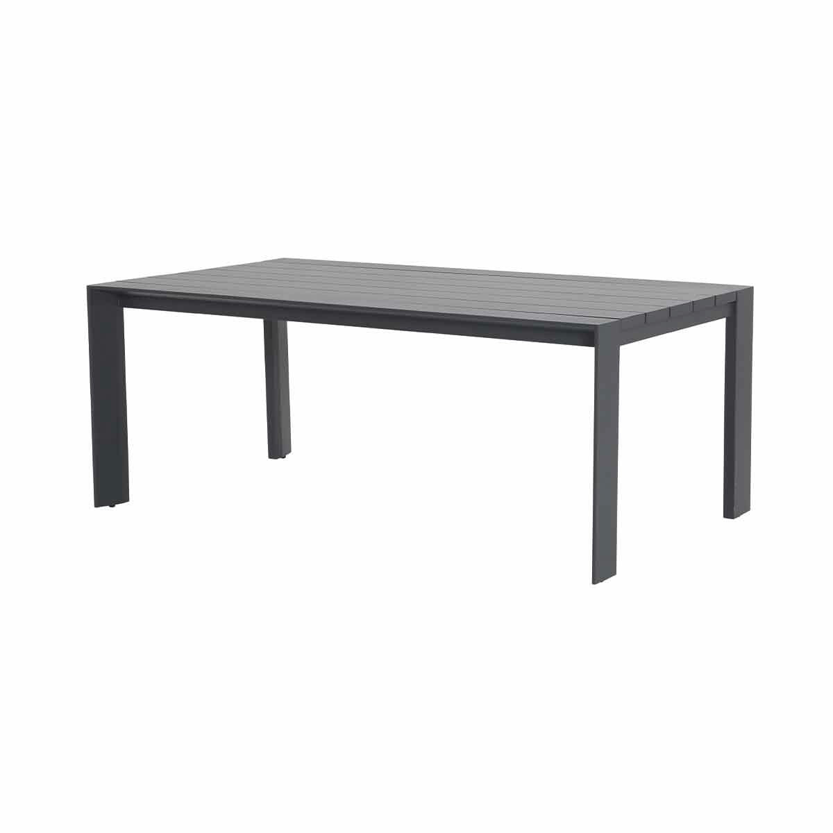 Garden Impressions lounge dining tafel Malakka donker grijs 170x97 cm