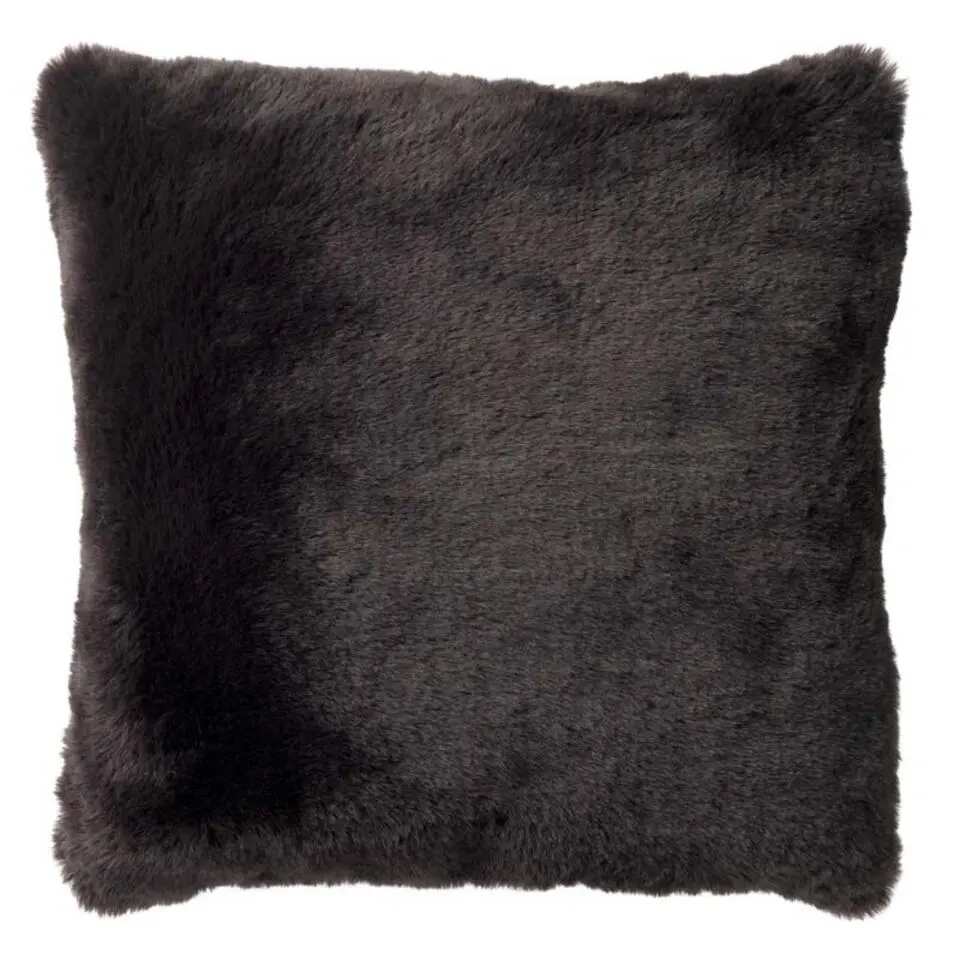 KUSSENSET - 4-delig Soft Textures - 45x45 cm - inclusief binnenkussens - zwart
