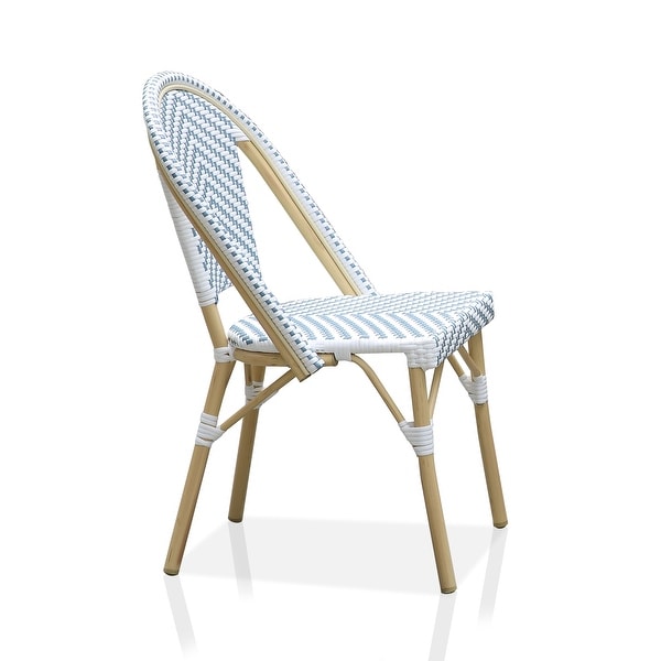 Ariel French PE Wicker Bistro Chairs (Set of 2) by Furniture of America - Set of 2