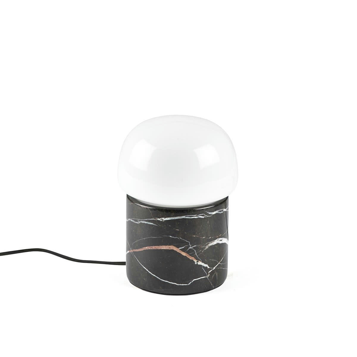 LIVING - Lampe de table en marbre marron foncé