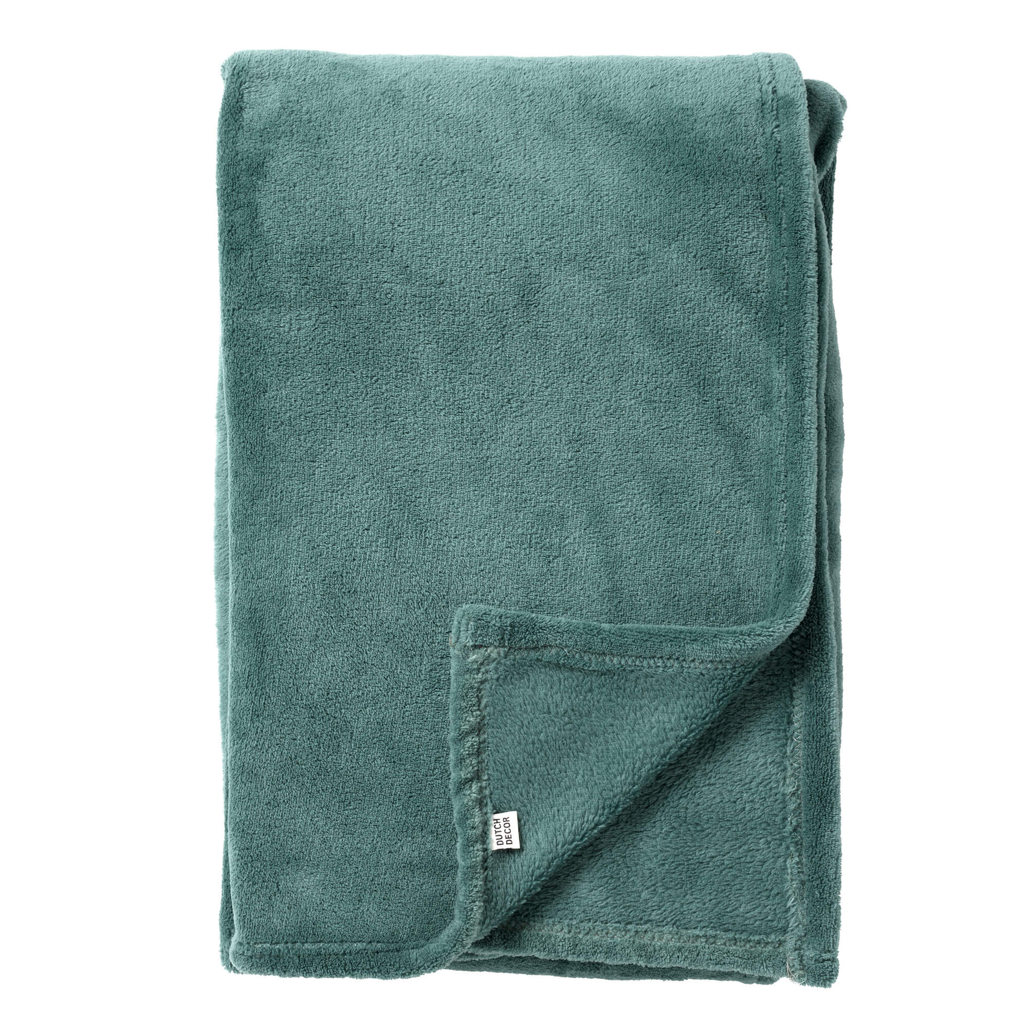 OWEN - plaid 130x160 cm - coral fleece deken - heerlijk zacht - Sagebrush Green - groen