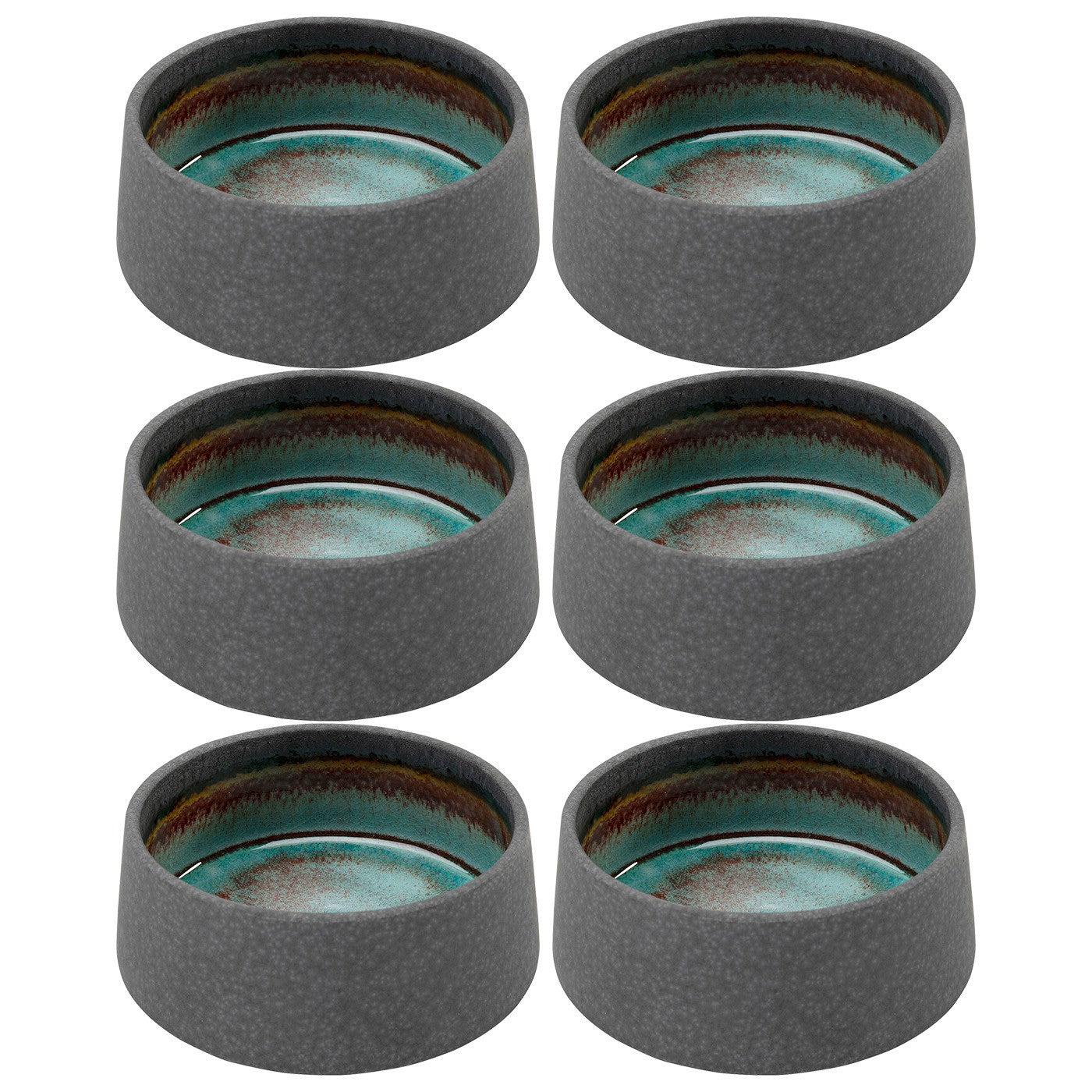 Kare Design Kommen Ari grijs 13cm (6/set)