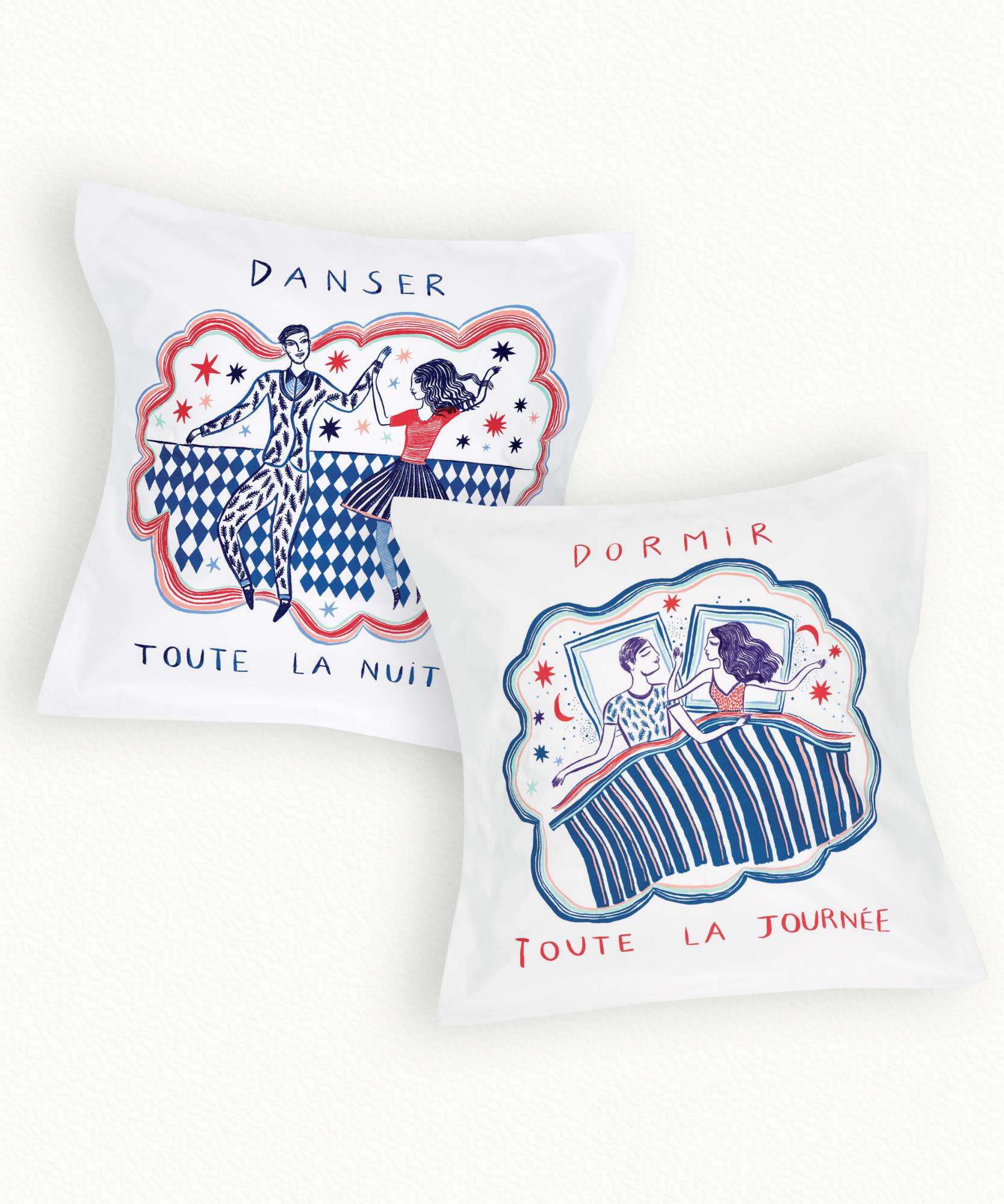 2 Taies Danser Dormir - 65 x 65 cm