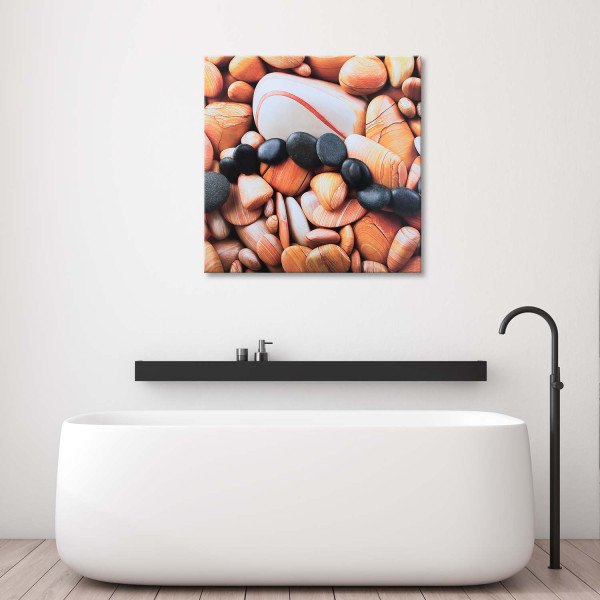 Feeby Obraz na płótnie Kolorowe kamienie z bliska 30x30