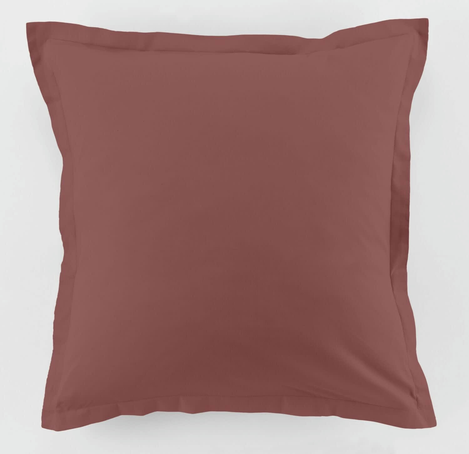 UNI ADC - Taie d'oreiller coton rouge 63x63 cm