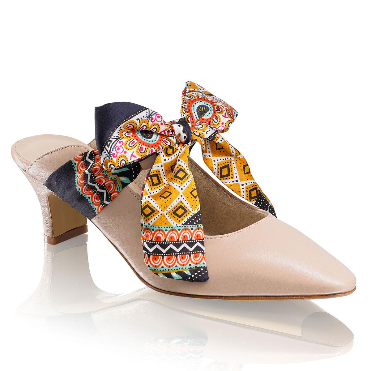Russell & Bromley MOPPY Silk Bow Mule