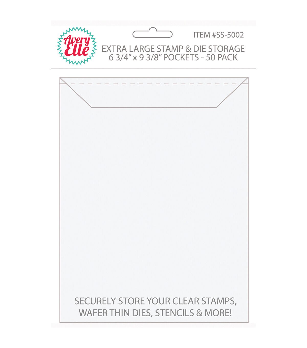 Avery Elle 7 x 9 Stamp & Die Storage Pockets 50pk