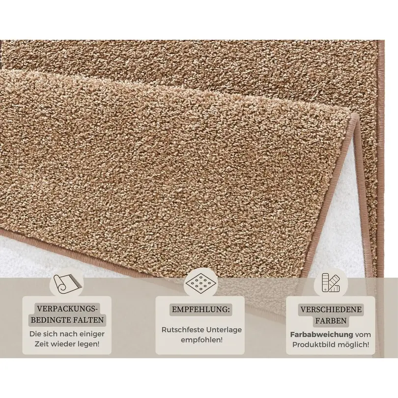 Kurzflorteppich Pure