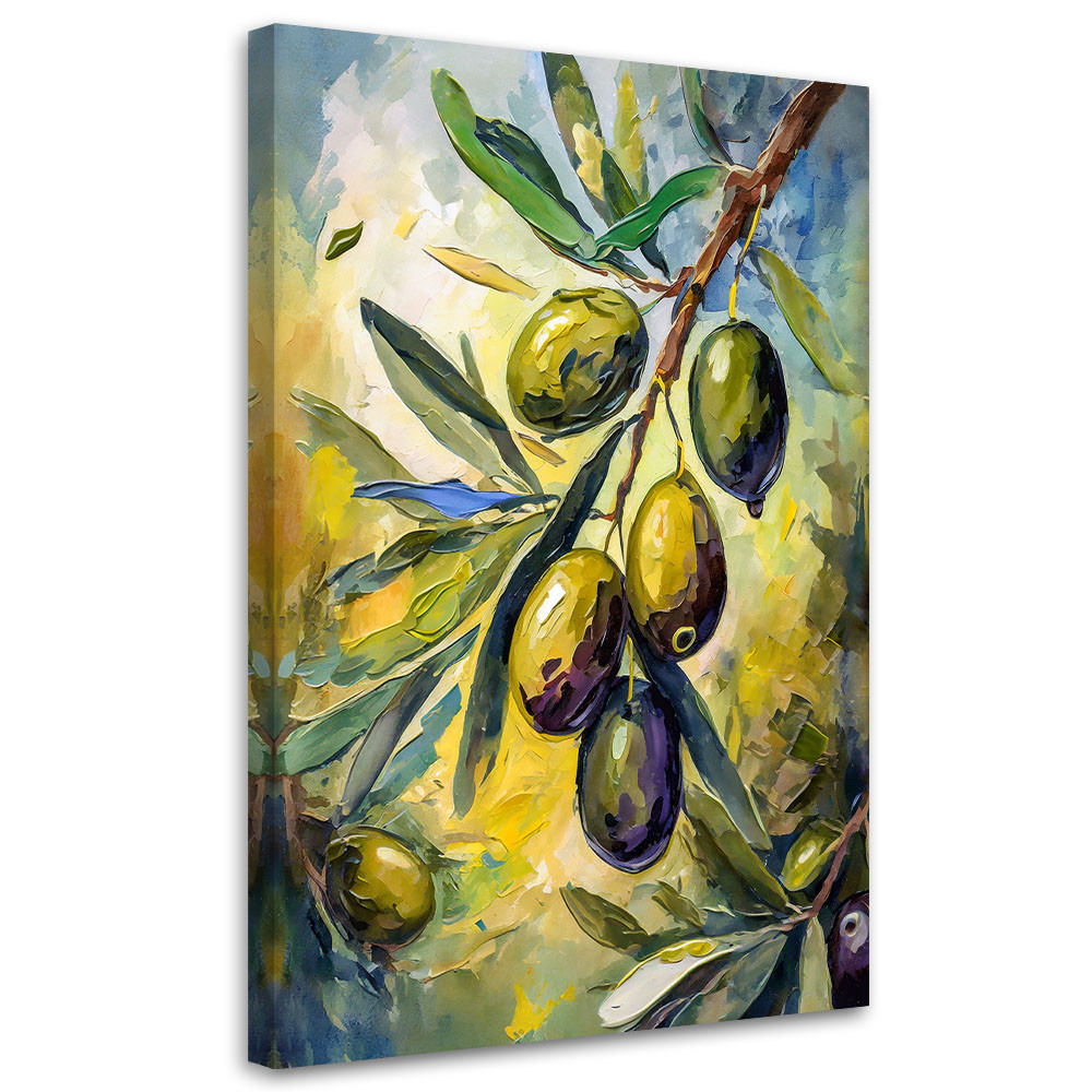 Feeby Obraz, Oliwki akryl ręcznie malowany 40x60