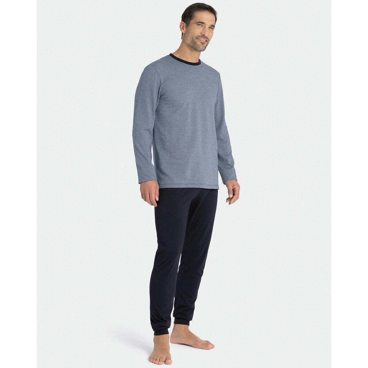 Pyjama long col rond