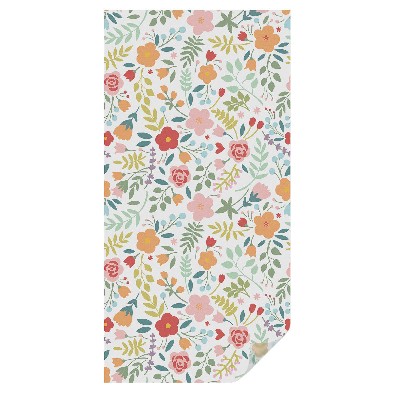 Folia okienna Wzór w kwiaty ochrona prywatności 50x100 Tulup