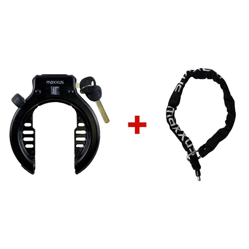 Cadenas fer à cheval avec chaîne enfichable de 90 cm