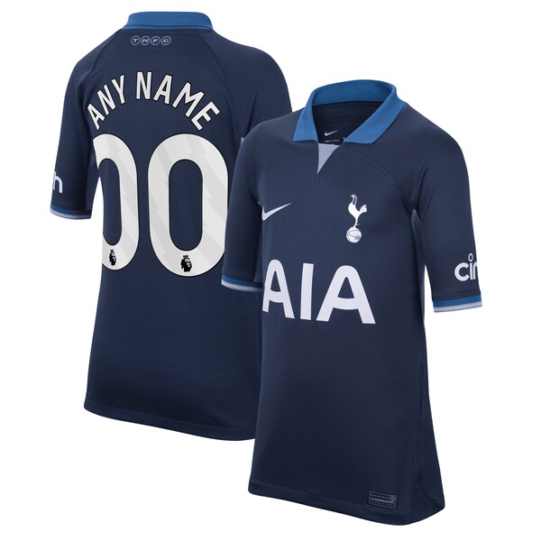 Tottenham Hotspur Nike Youth 2023/24 Away Stadium Replica Custom Jersey - Navy