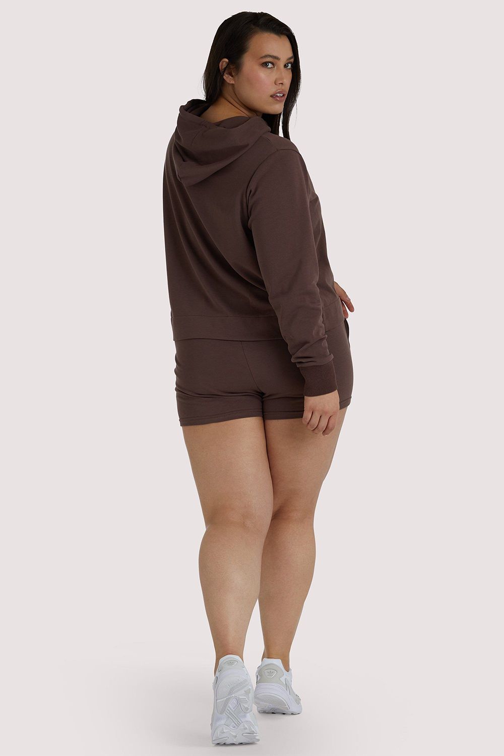 Wolf & Whistle Brown Curve Hooded 'Top'