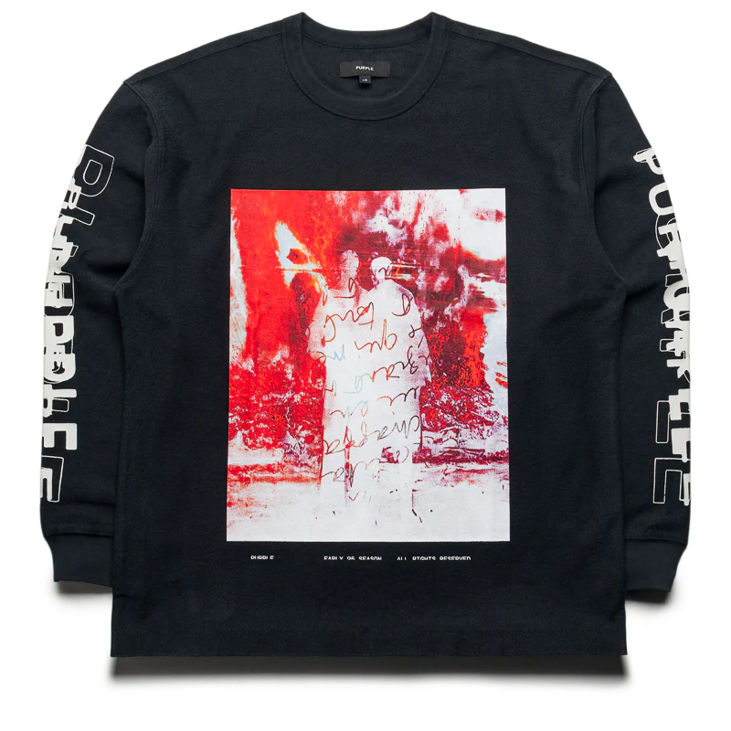 Purple Brand Inferno L/S Tee - Black