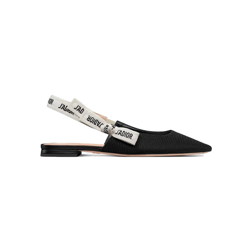 Dior J'Adior Embroidered Lace Halter Heels Slide Sandal